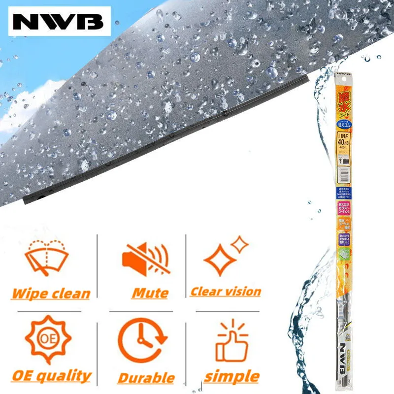 NWB silicone coated wiper rubber is applicable to Honda Acura Mazda MITSUBA wiper 5.6mm wide MFHB