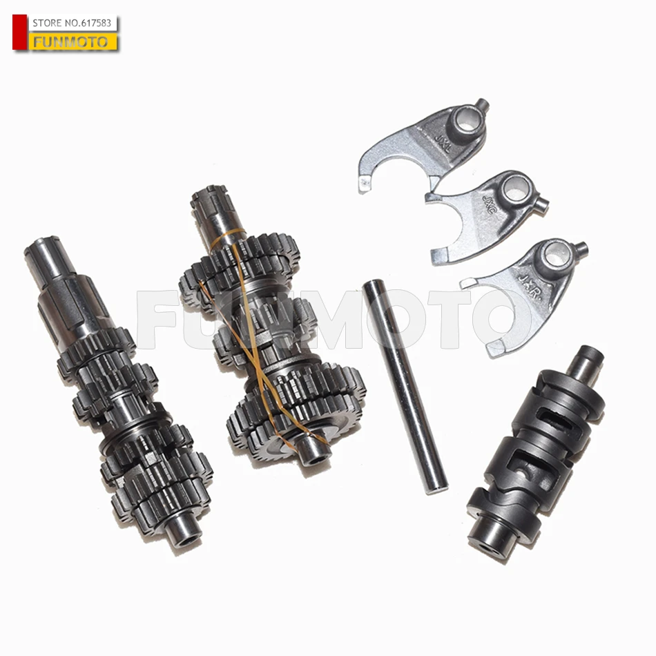 Full Set Gearshaft and Shift Forks and Shift Drum suit for ATV200/CG200 model 167Fml
