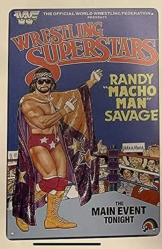2021 Metal Signs Macho Man Ljn Tin Poster Wwf Elite Slim Jim Moc tin poster nostalgic tin sign 8x12 inch