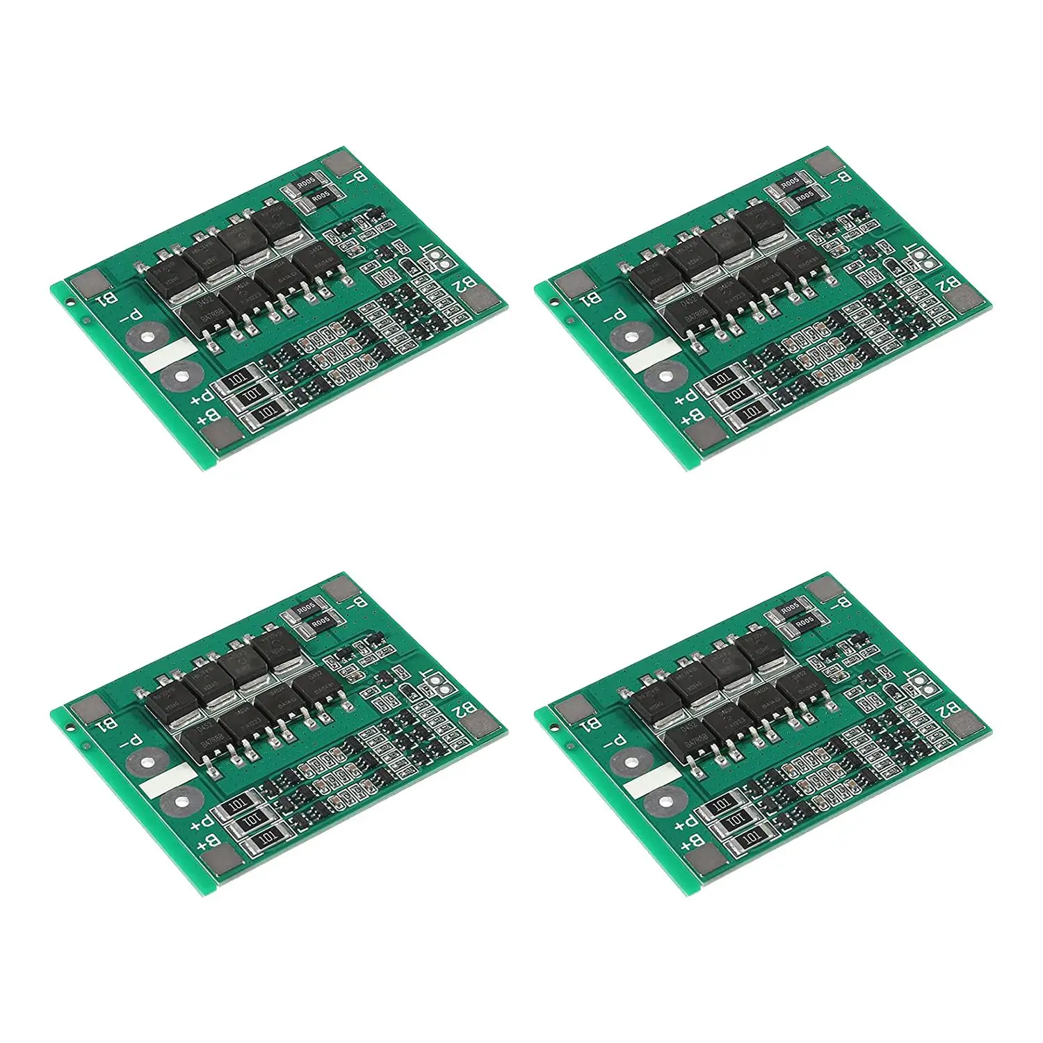 4Pcs 3S 11.1V 12V 25A 18650 Li-Ion Lithium Battery PCB Protection Board with Balanced Circuit Over Charge