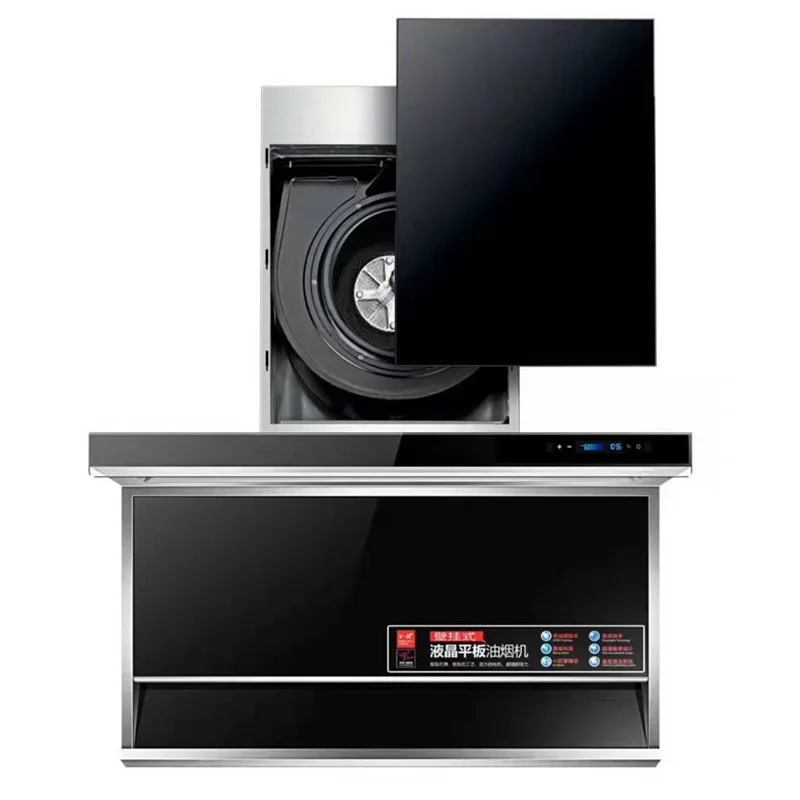 Range Hood Touch-type LCD Cooker Hood Top Side Double Suction Type Large Suction Range Hood 980*450*1040mm