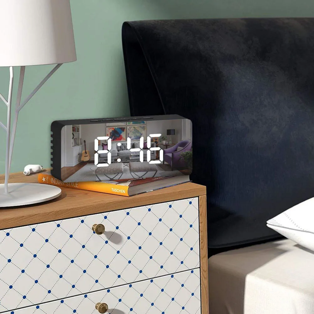 

alarm clock mirror clock digital clock clock with temperature led clock