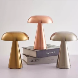 LED Mushroom Light with Battery Touch Dimmable USB Rechargeable for Dining Table Bedroom, Best Choice for Mother's Day Gifts