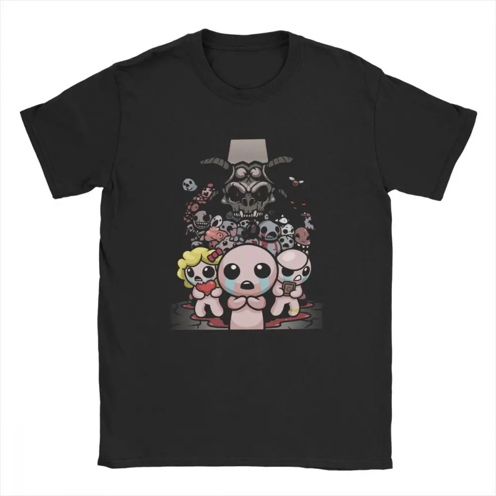 The Binding Of Isaac T Shirt Vintage Tees  Round Neck T-Shirts Printing Clothing 100% Cotton