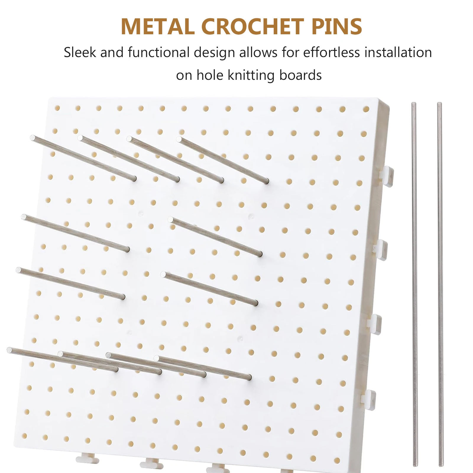

4pcs 100x3mm Stainless Steel Rod Fixing Nails for Knit Blocking Kit Crochet Tension DIY Tools Metal Pins Yarn Shaft