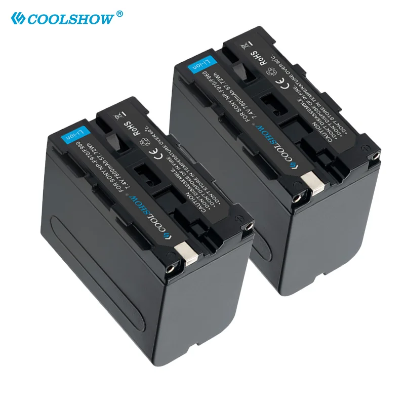 NP-F970 NP-F960 Battery for Sony DSR-PD150 PD170 HDRAX2000 FX7 FX1000 HVL-LBPB Yongnuo Godox LED Video Light Batteries 7800mah