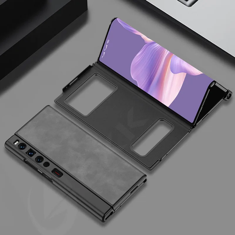 

Жесткий чехол с магнитной подставкой для Huawei Mate Xs 2, противоударный, полностью в комплекте, кожаный матовый жесткий чехол-держатель для Mate Xs 2, чехол