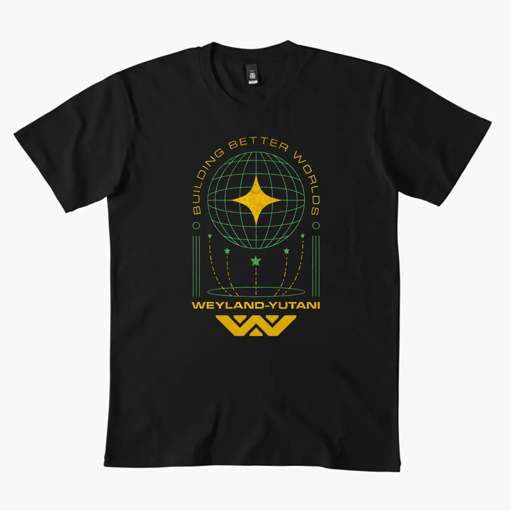 

80s Retro Sic fi Alien Gift T Shirt Weyland Yutani Corp Space Marines Building Better Worlds Graphic Clothes 0306 All size tops