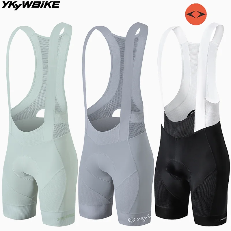 YKYWBIKE Cycling Shorts Elastic Interface Paris Cycling Bib Shorts Pants Men's Bike Shorts Ride 7 Hour Padded Bicycle Clothes