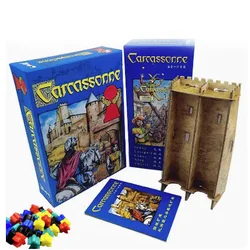 2-5 Players Carcassonne Board Game Basic/extend Cards Game Puzzle Board Game For Party/Family/Friends Easy To Play