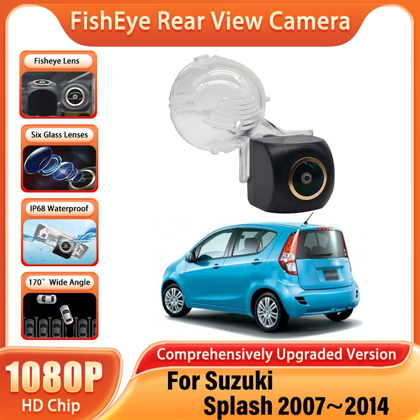 170° Fisheye Golden Fisheye HD Car Rear View Wireless Camera For Suzuki Splash Escudo XL-7 SX4 Alto Jimny Swift Grand Vitara