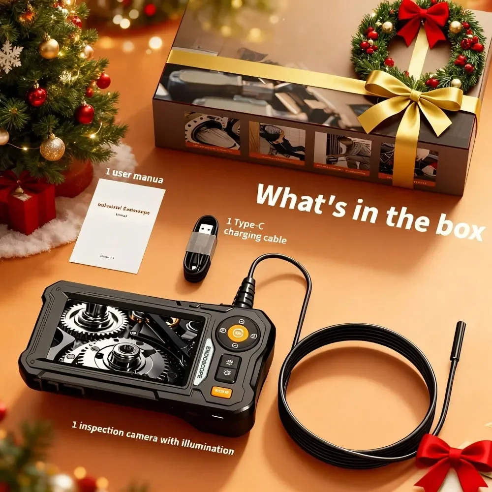 

SemiRigid Snake Camera With 1080P 4.3 IPS Screen, Light Free Accessories High Quality, USB Rechargeable, IP67, Robust Design, D