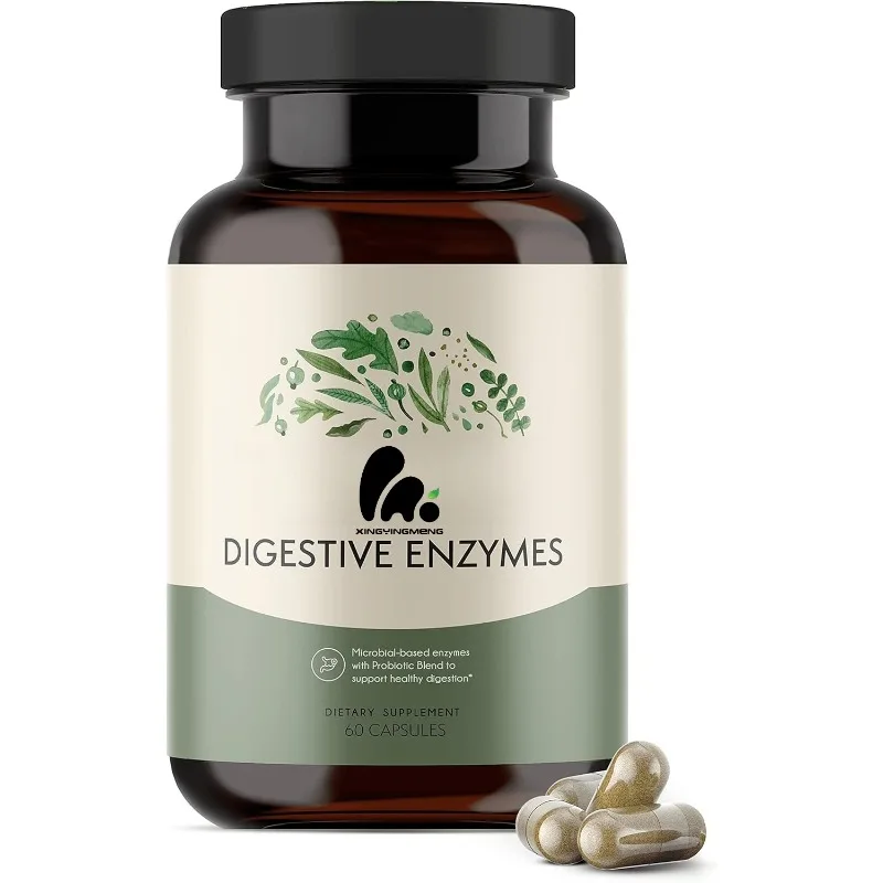 

Probiotics and prebiotic digestive enzymes -60 capsules to support digestive health