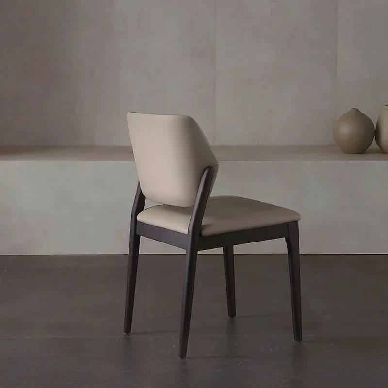 

Solid wood hotel dining chairs come with minimalist modern simple casual designer