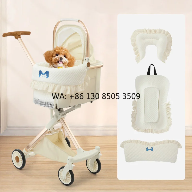 New Design Cheap Factory Price Dog Stroller Cushion Pads Pet Stroller Three-piece Pet Mat Set