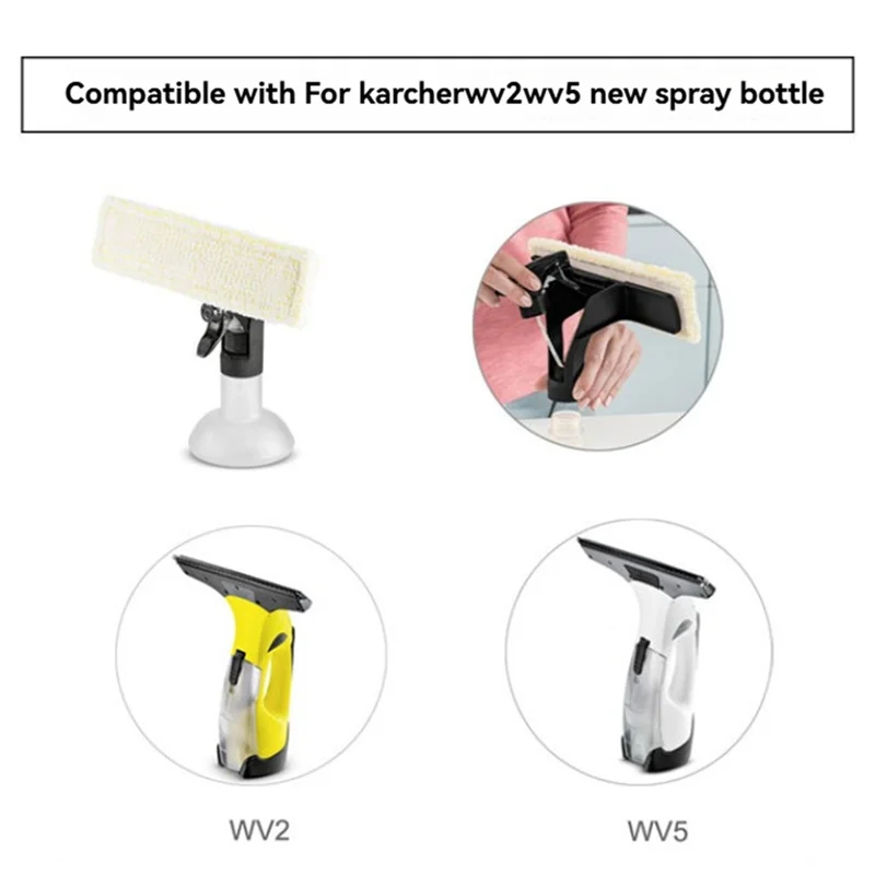 A01M-Window Cleaning Cloth+Hanging Strip Set Forkacher WV2 WV5 Indow Cleaning Machine Replacement Cleaning Cloth A