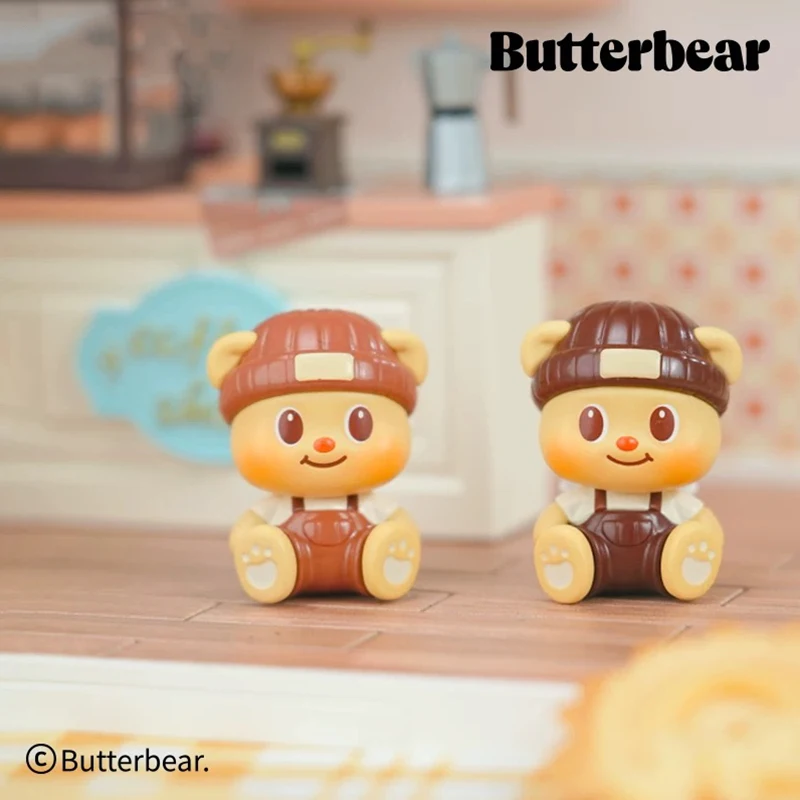 漫画バターベアミニマジックシッティングシリーズブラインドバッグ人形デスクトップ装飾ブラインドボックスおもちゃ誕生日ギフト