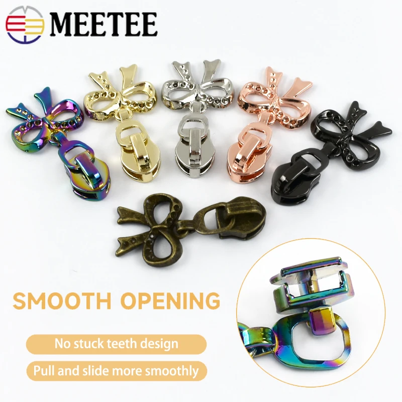 5/10 قطعة 5 # سحابات نايلون منزلق للخياطة مجموعات إصلاح الرمز البريدي حقيبة محفظة استبدال سحاب المؤشر الملابس إغلاق سستة مجتذب الرأس #2