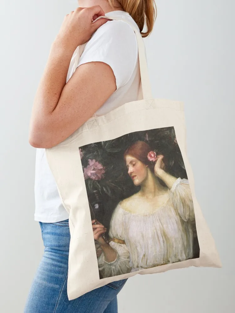 Vanity - John William Waterhouse Tote Bag Women's shopper bag shopping cart bags Lady bag Canvas Tote