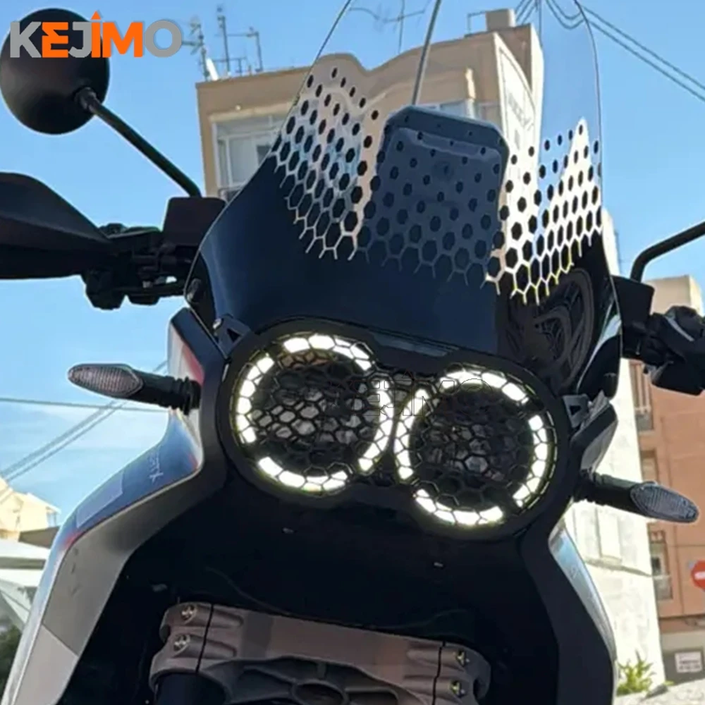 

FOR Ducati DesertX Desert X 2022 2023 Headlight Protection Grille Headlight Protector Cover Head Light Guard Parts 2024 Desert-X