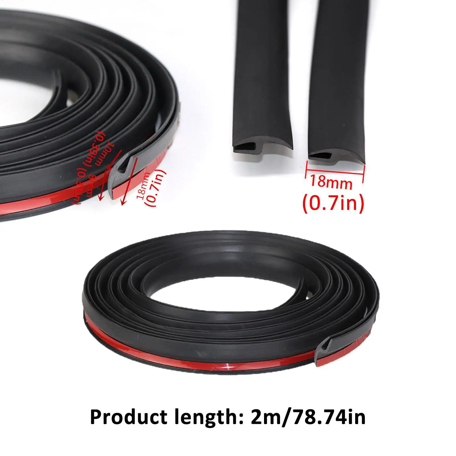Car Rubber Seal Strips Seal Protector Sticker Window Edge Windshield Roof Rubber Sealing Strip Noise Insulation Accessories view 5