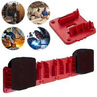 5pcs Battery Holder Wall Mount Battery Base for Milwaukee M18 18V Battery Storage Battery Wall Hanger for Work Van Shelf Toolbox