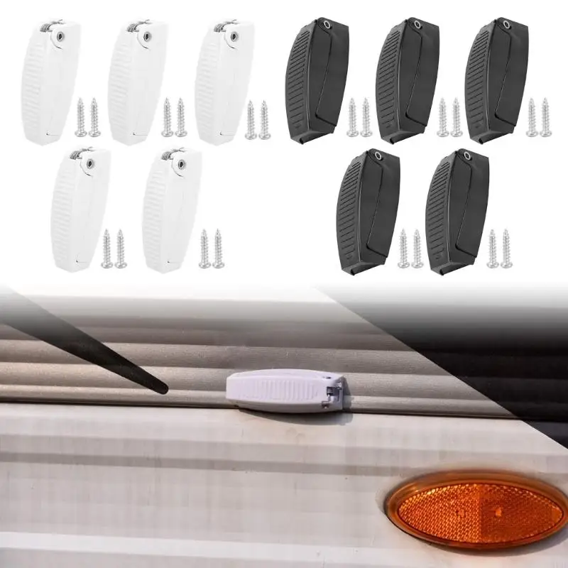 M76E Anhänger-Gepäcktür-Clip-Ersatzset, 5er-Pack mit Schraubmontageteilen – Detail 10