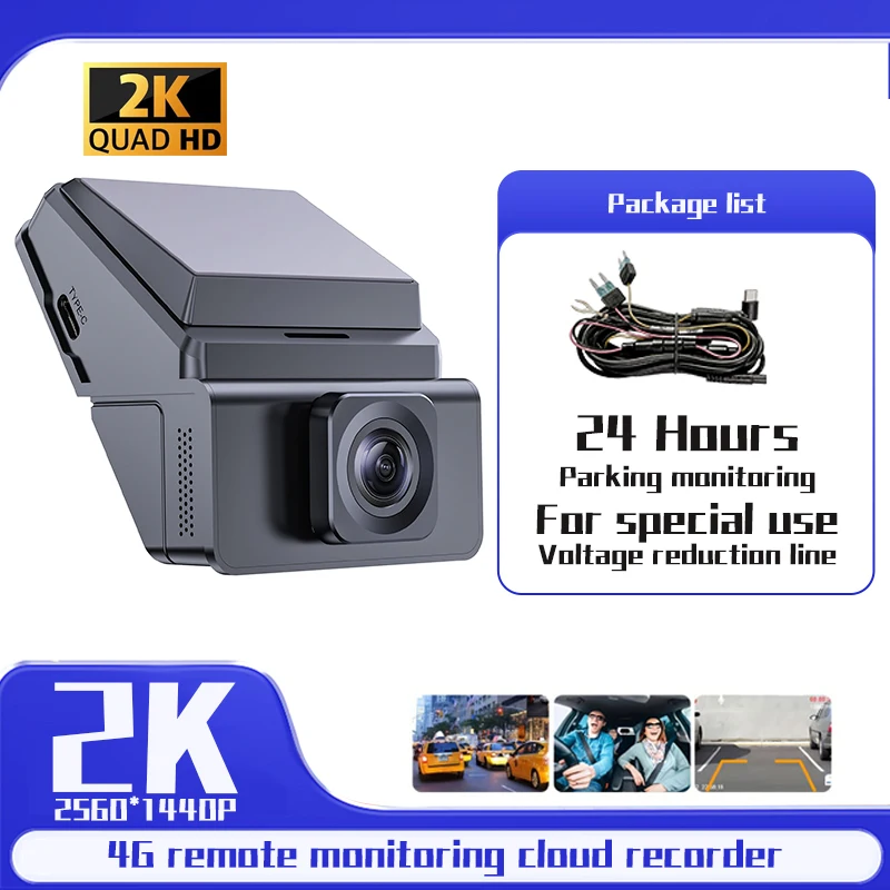 

4K Car Dashcam DVR GPS HD 1080P Front and Rear Camera Video Recorder Black Box for car models Electronic Devices Accessories