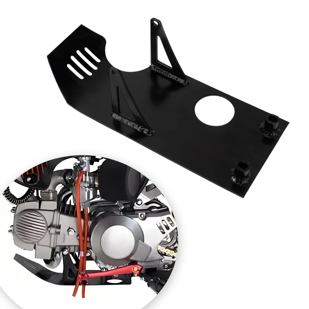 Motorcycle Engine Skid Plate Guard Black Chassis Bash Protector Cover Fit For Honda CRF50 SSR Coolster Pit Dirt Bike Accessorie