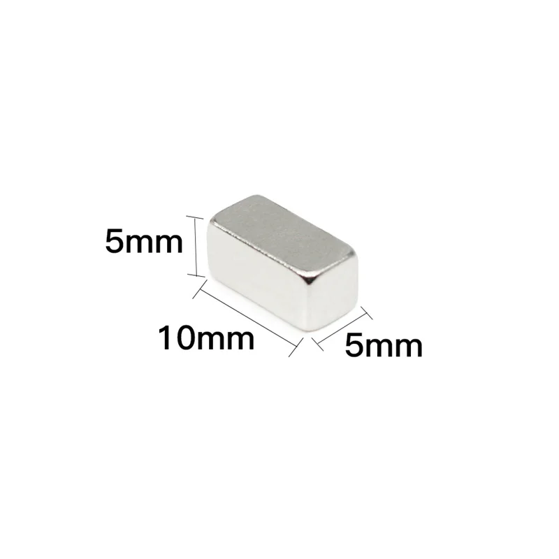 10~300PCS 10x5x5 Block Rare Earth Neodymium Magnet 10mm x 5mm x 5mm N35 Permanent Strong Powerful Magnets Sheet 10*5*5mm