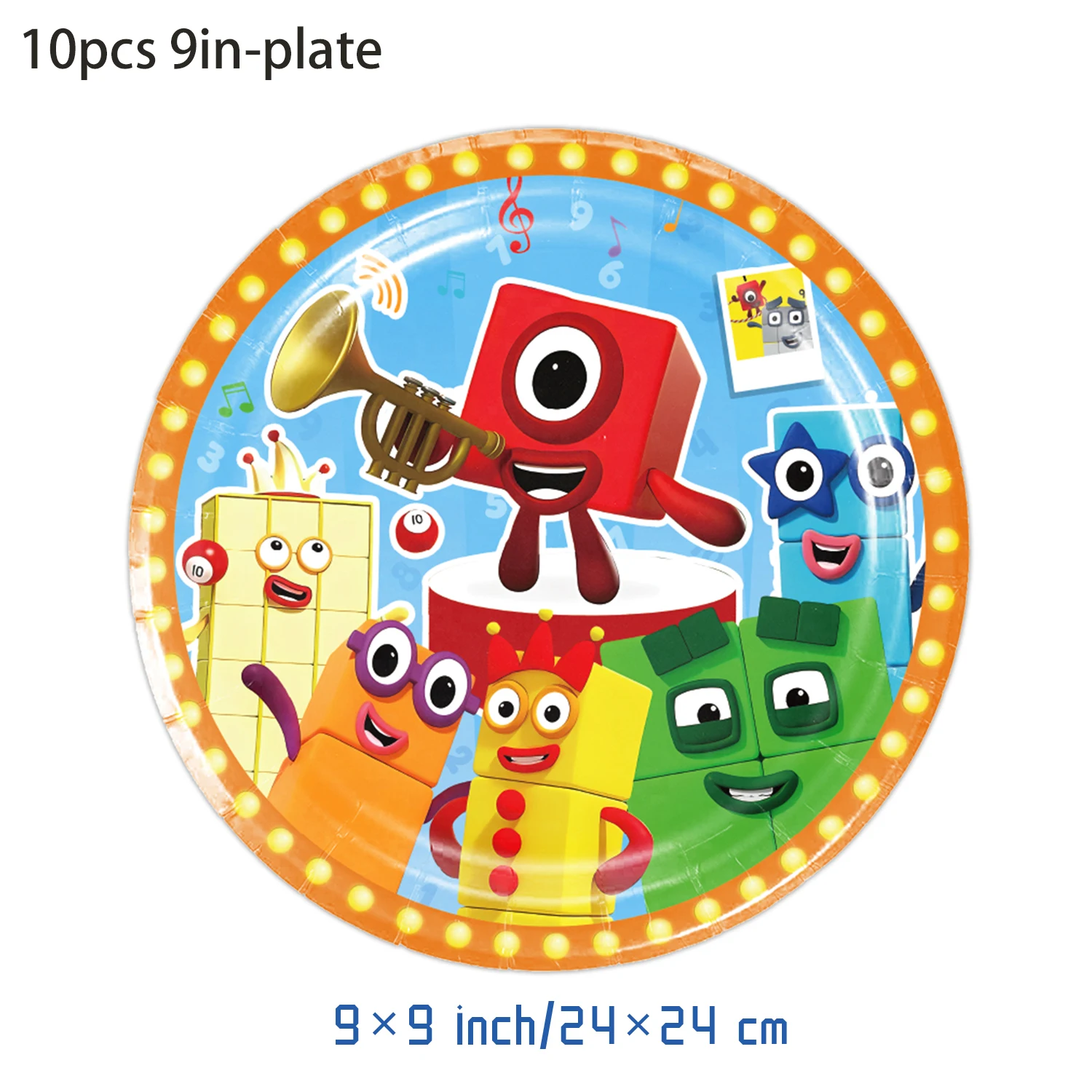 Number Building Blocks Birthday Party Decorations Cup Plate Napkin Tablecloth Banner Balloon for Kids Baby Shower Supplies Gifts image 3