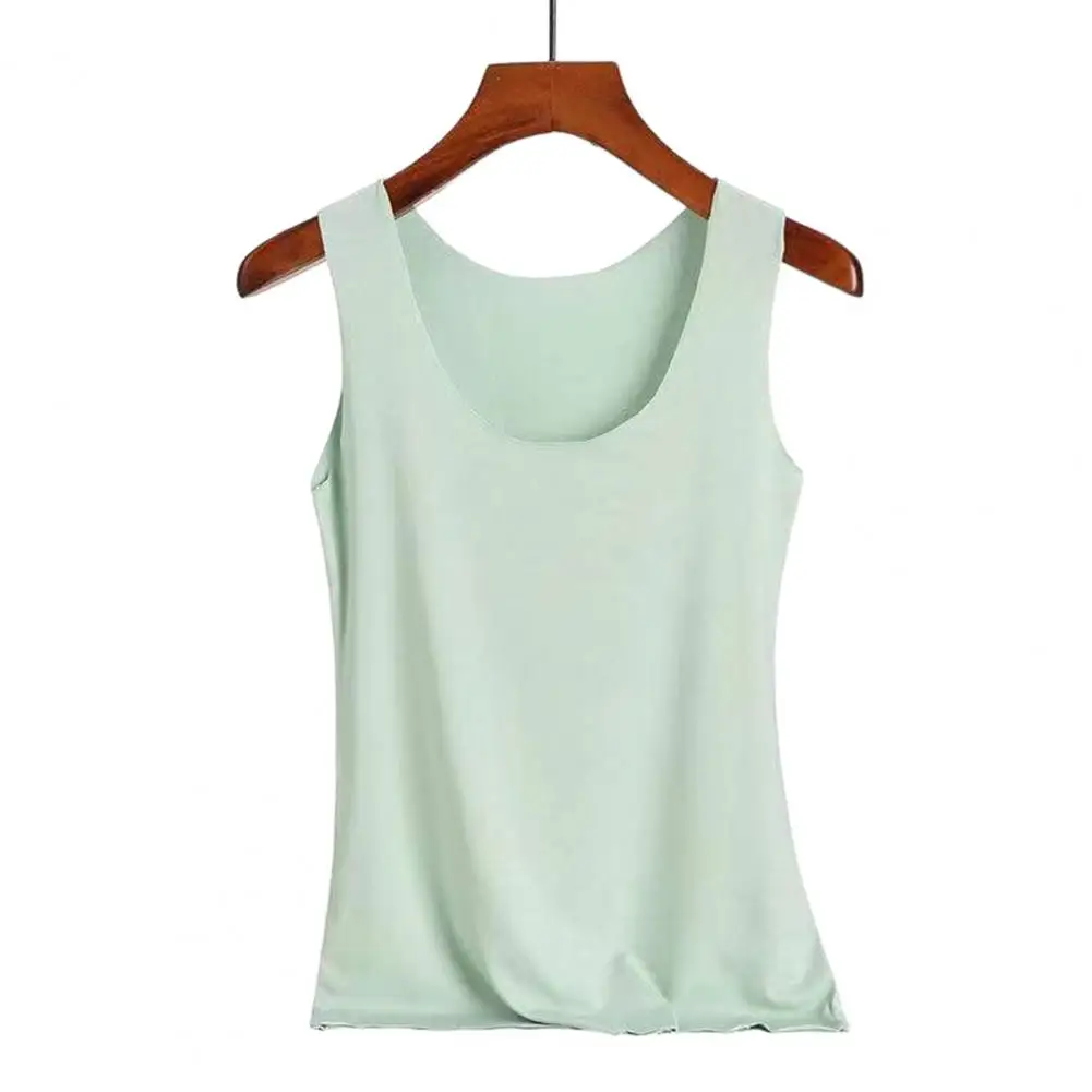 Women Blouse Seamless Solid Color Women's Vest Breathable Sleeveless Tank Top for Summer Sports Bottoming Camisole Women Top