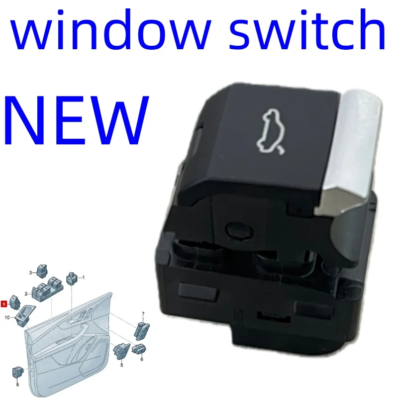 NEW Trunk trunk opening switch button Applicable to Audi A4/Avant Q5 Q7 Q8 A5/S5 4M0959831A 2016-2026