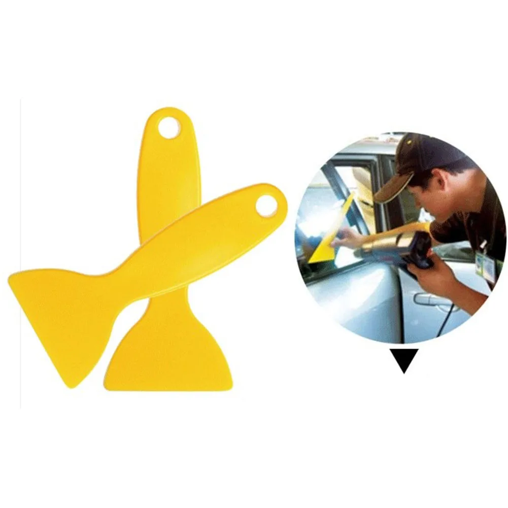 Set of 10 Plastic Scraper Tools for Car Windshield Glass Water Glue Removal with Wiper Squeegee for Vinyl Application