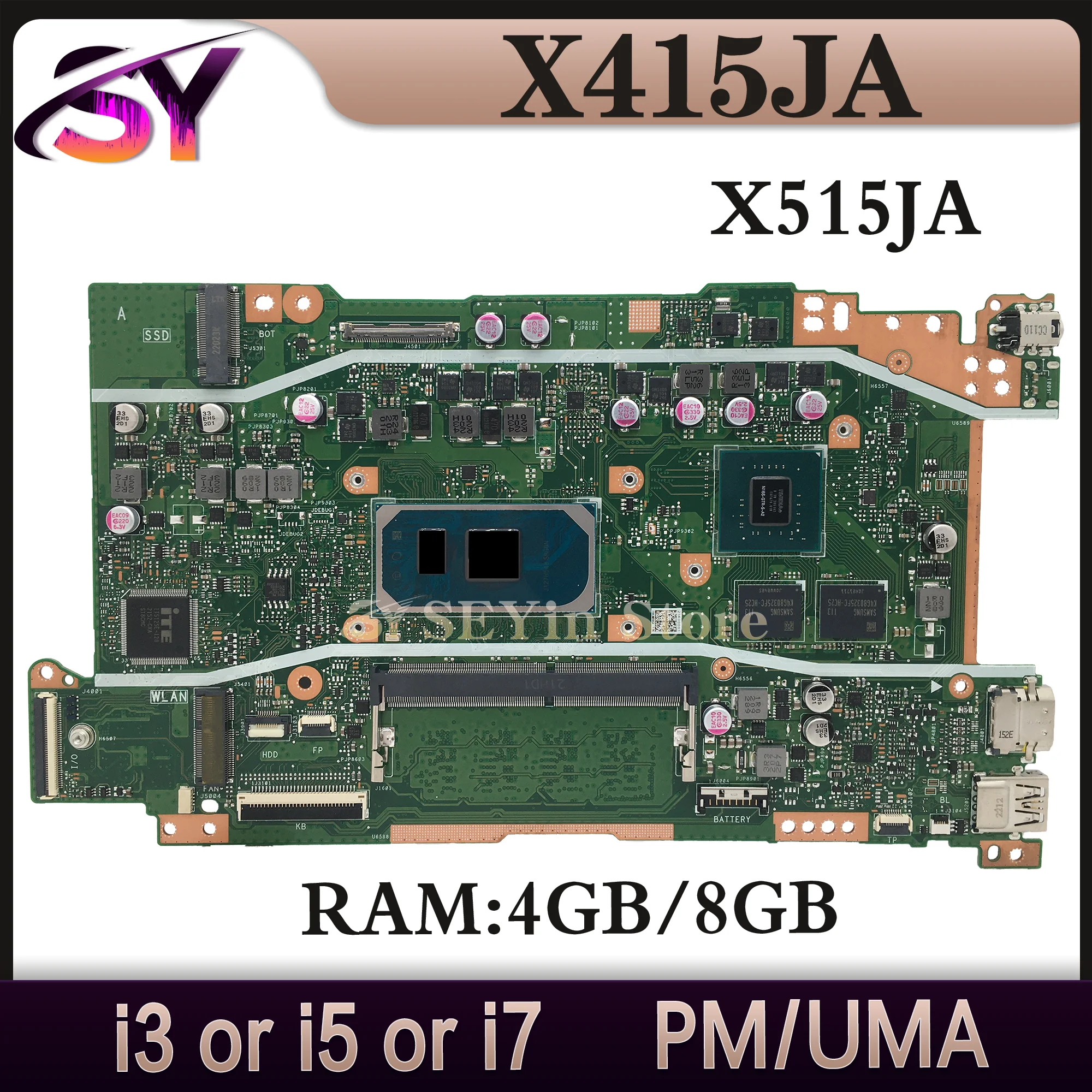 V5200JA Mainboard X515JA X515JP X515JF R565JA R565J X415JA X415JP X415JF P1511CJA P1511CJP P1411CJA P1411CJP Laptop Motherboard