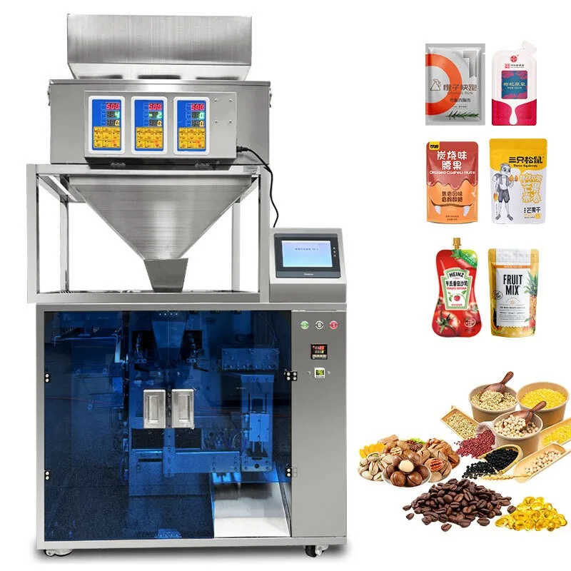 Automatic Granule Pre-made Bag Filler Sealer Seed Pouch Feeding Packing Machine