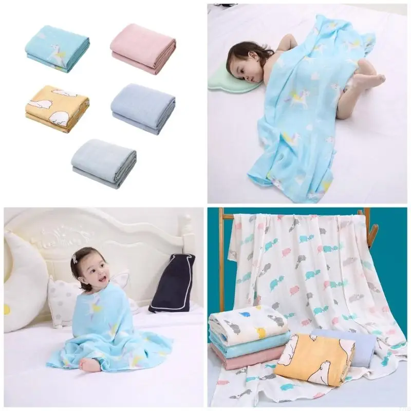 77HD Baby Blanket for Newborns & Toddler 2-layer Breathable Quilt Soft & Comfortable