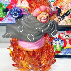 25cm One Piece Figure Big·mom Figure Charlotte Linlin Figures With Light Anime Pvc Gk Statue Figurine Model Collection Gift Toy