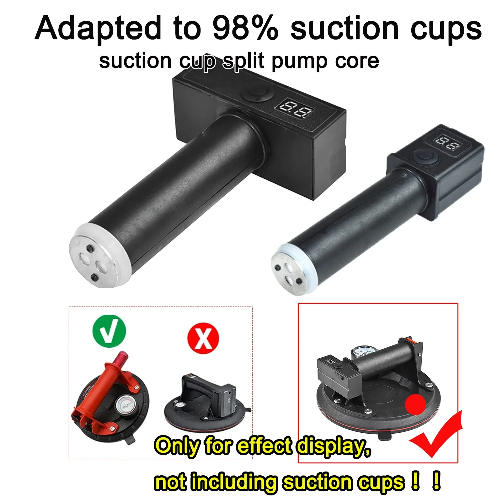 Intelligent Electric Vacuum Suction Cup Pump Core Automatic Pressure Compensation 1200mAh Vacuum Suction Cup Split Pump Core