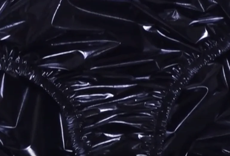 

Women EPU Plastic Men Sissy Briefs Bra Black Ultra thin Waterproof Bikini Set Smooth Lightweight Fetish Club Dance Sexy Lingerie