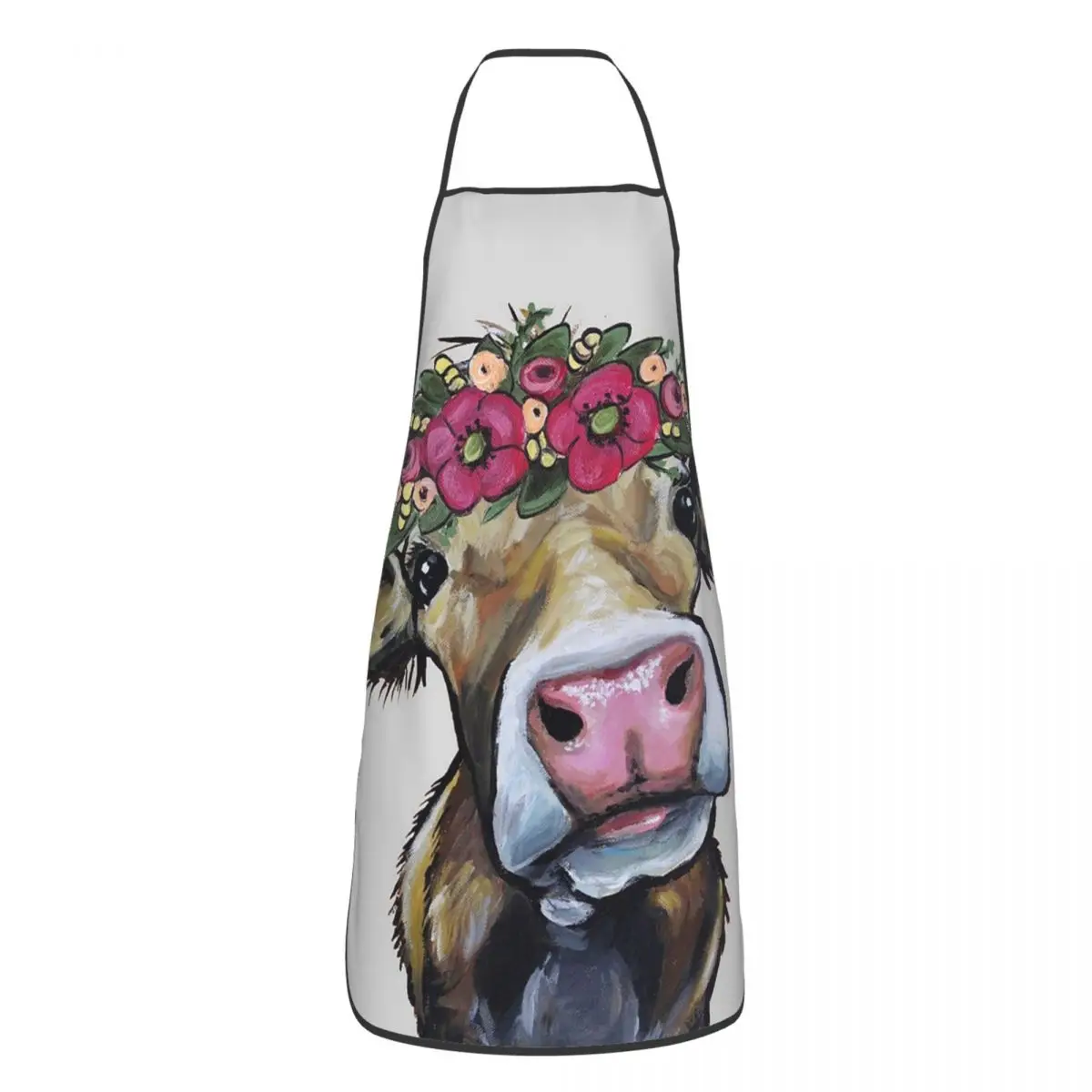 Copy Of Cow Art, Hazel The Cow Aprons Chef Cooking Cuisine Tablier Waterproof Bib Kitchen Cleaning Pinafore for Women Men