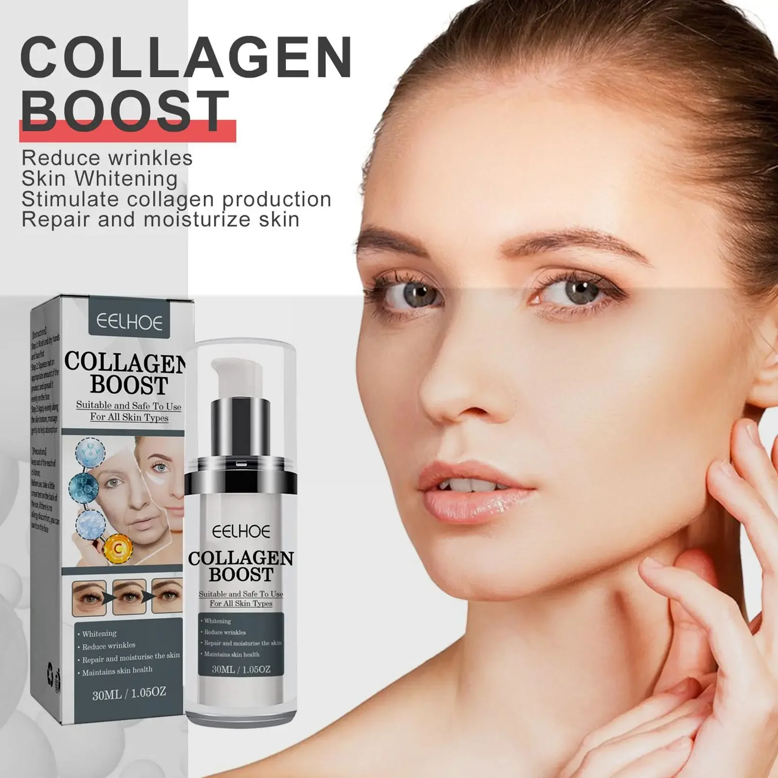 

30ml Collagen Boost Anti-Aging Serum Dark Spot Corrector Spot Face Serum Pale Spot Dark Wrinkle Removal Removing