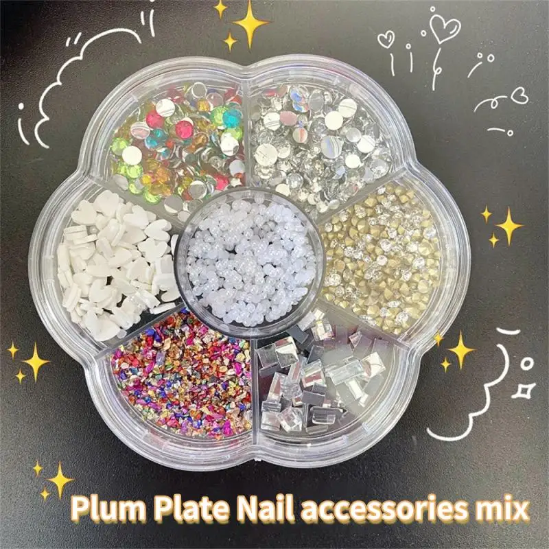 Diamond Nail Enhancements 3d Nail Art Rhinestone Decoration Nail Accessories A Box Of Nail Art Flat Back Crystal Rhinestones