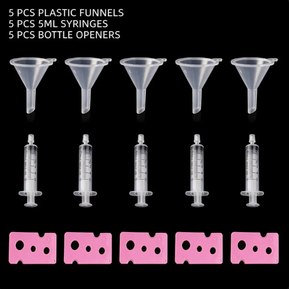 15 Pcs Small Clear Funnel Plastic Pipette Essential Oil Opener Set Perfume Roll On Bottle Refill Tool Kit