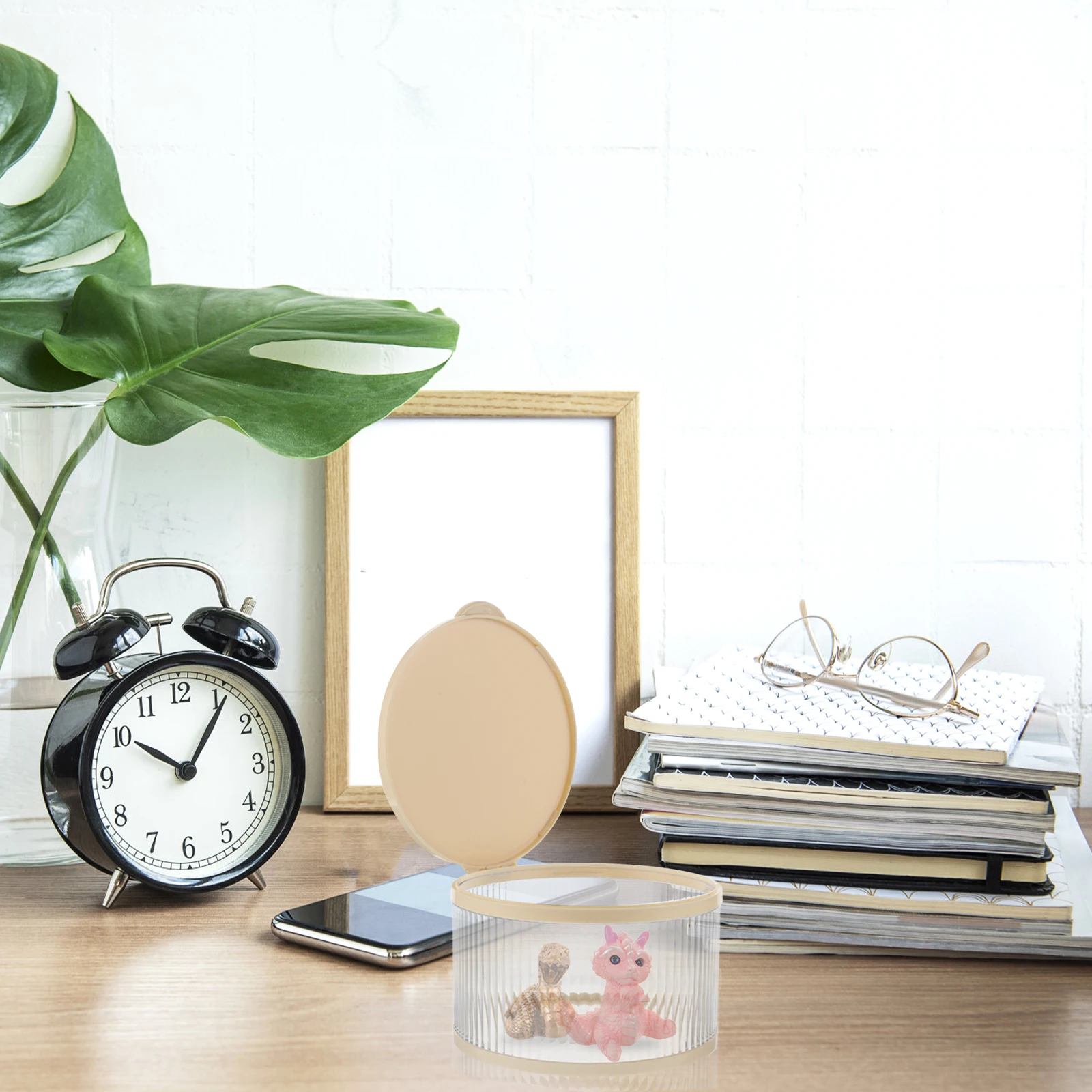 

1pcs Clear Acrylic Storage Box With Lid Transparent Display Container For Models Figurines Miniatures Large Capacity Organizer