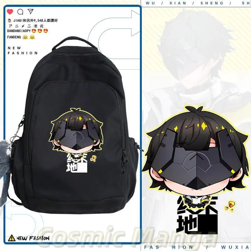 

Game Endmin Arknights:Endfield Student Cartoon Backpack School Bags Shopping Bags Cosplay Travel Knapsack Halloween Present Gift