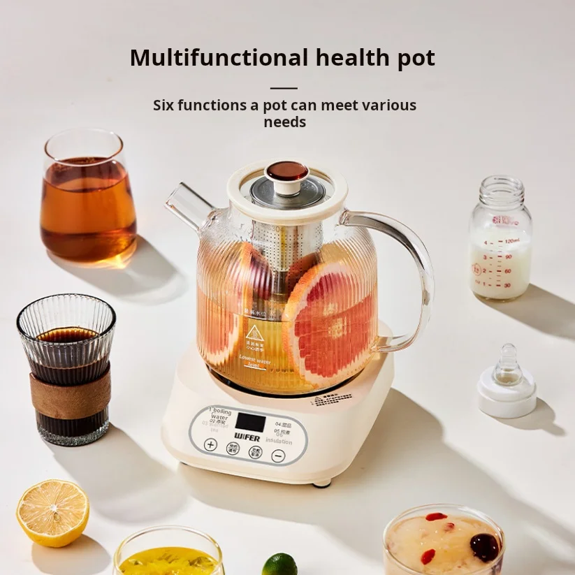 Household Glass Kettle Small Office Kettle High Temperature Resistant Heating Stewing and Boiling Kettle