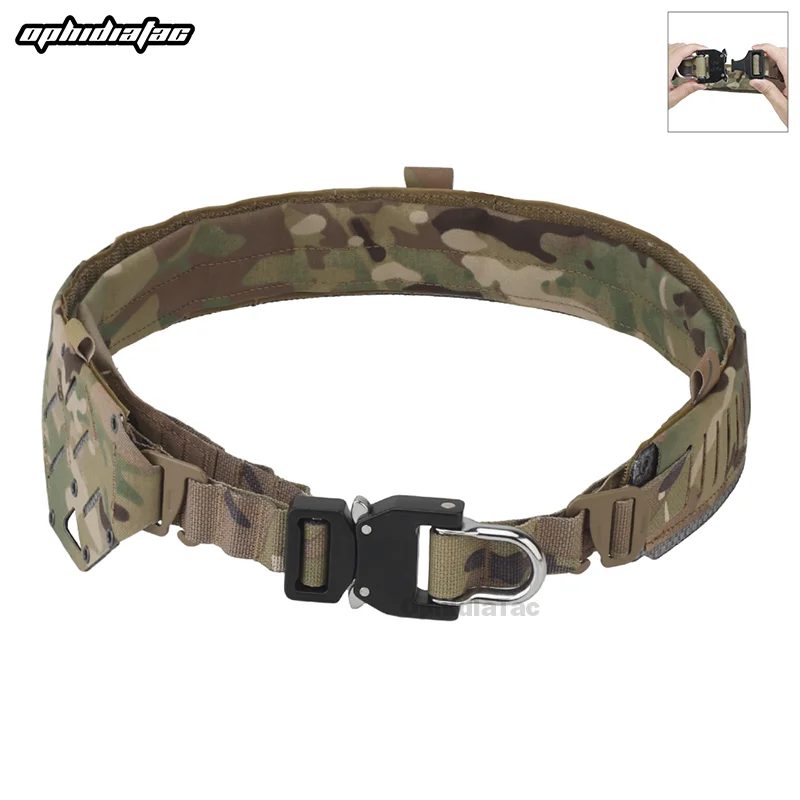 OPHIDIAN ARC Molle Belt Drop Leg Belt 2 Layer Quick Release Metal Buckle Belt Hunting Airgun Men Gear Belt