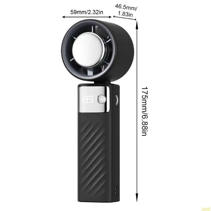 A0NC مروحة التبريد A0NC مريحة USB شحن المروحة الكهربائية لاستخدام مكتب المكتب