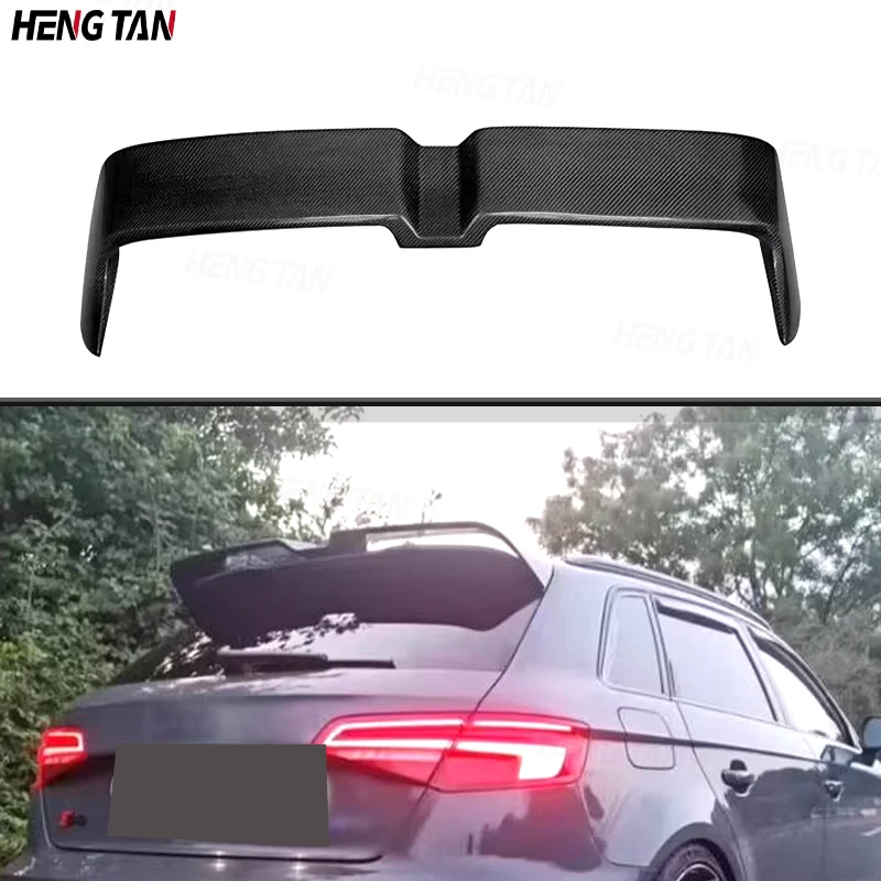 

For Audi S3 RS3 A3 8V Sline Hatchback 4 Door 2014-2018 Not 2 Door Car Rear Trunk Spoiler Rear Wing Tail Wing Carbon Fiber Parts